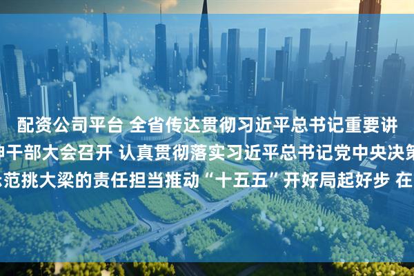 配资公司平台 全省传达贯彻习近平总书记重要讲话精神暨全国两会精神干部大会召开 认真贯彻落实习近平总书记党中央决策部署 以走在前作示范挑大梁的责任担当推动“十五五”开好局起好步 在接续奋斗中开创广东现代化建设新局面 黄坤明主持并讲话 孟凡利黄楚平林克庆出席